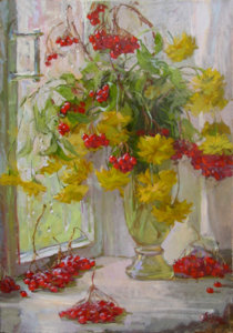 Калашникова На окне калина 2003.jpg